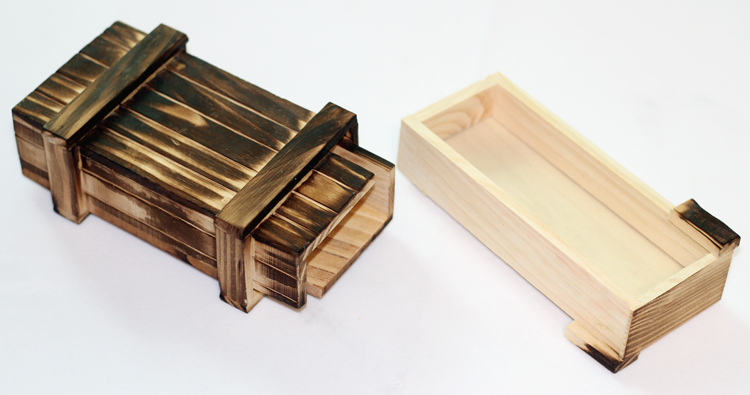 puzzle解密盒 秘密的机关木盒子鲁班锁孔明锁大号木制智力解锁收纳盒