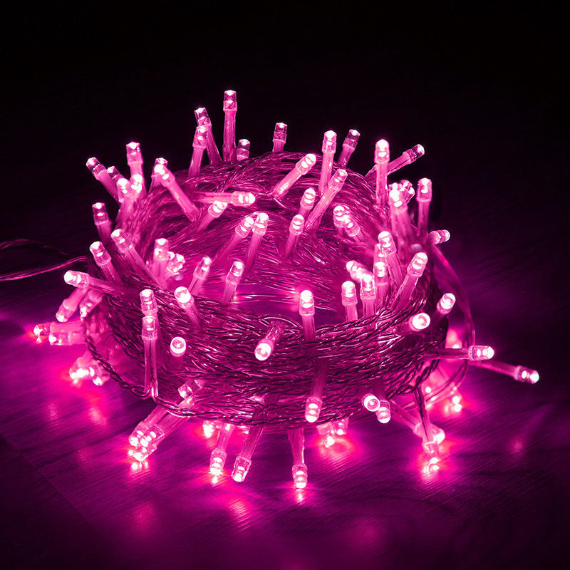 新年春节彩灯线串灯闪光灯满天星防水灯led小灯泡节日房间装饰灯八彩