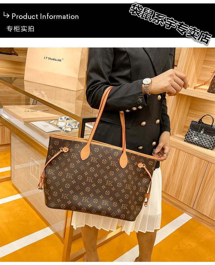 酷奇女包轻奢品牌香港专柜真皮女包大容量托特包女上班族单肩大包2022