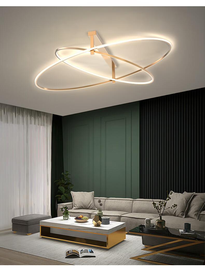 邓恩dunn客厅灯现代简约大气北欧轻奢顶灯客厅吸顶灯具两室两厅三色变