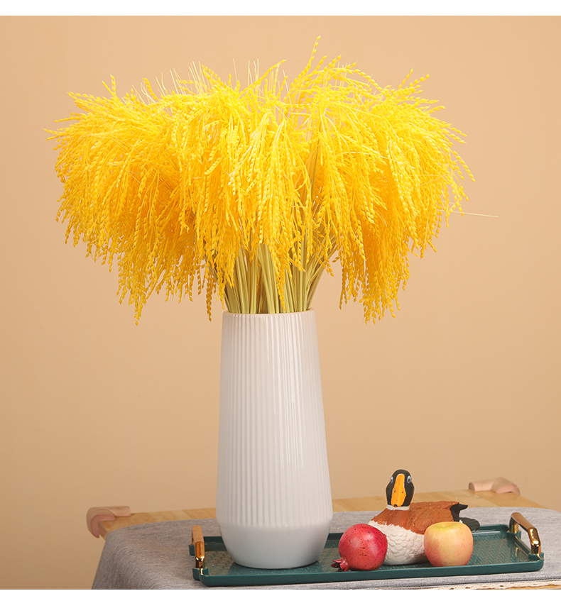仿真稻谷假水稻麦穗塑料水稻仿真稻穗装饰假花店铺大麦稻子麦穗舞蹈