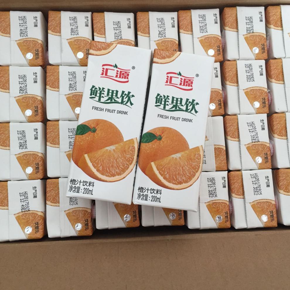 汇源果汁鲜果饮橙汁250ml32盒橙汁饮料橘子水桔子水果味饮料苹果汁250