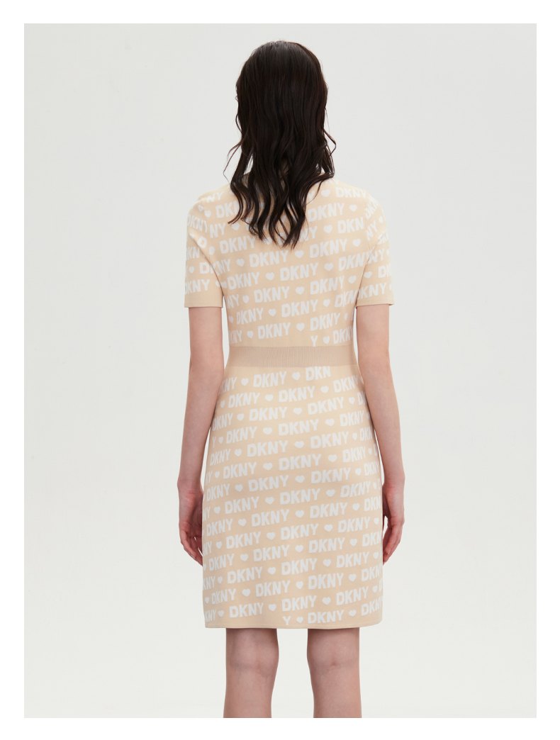 dkny女装裙子2022夏季新款弹力收腰显瘦气质百搭女式连衣裙轻奢女装