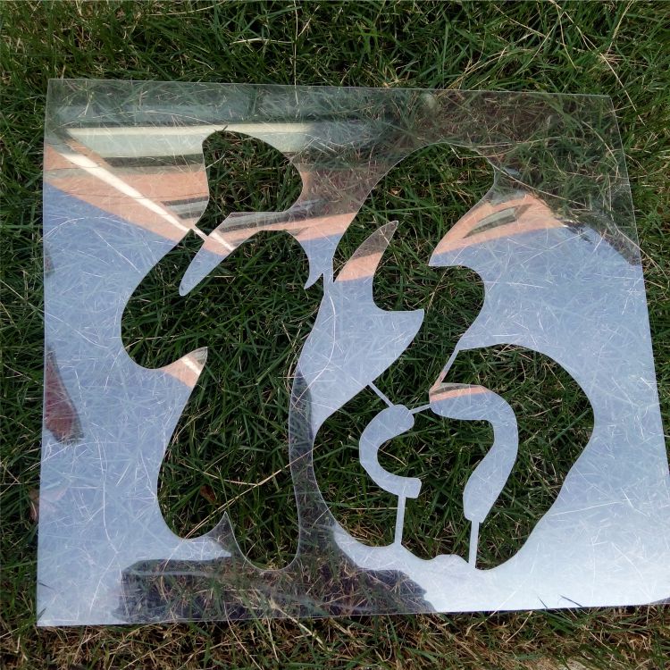 诗桃车库卷帘门福字玻璃前禁止停车镂空喷漆字模板喷字印字空心字模板