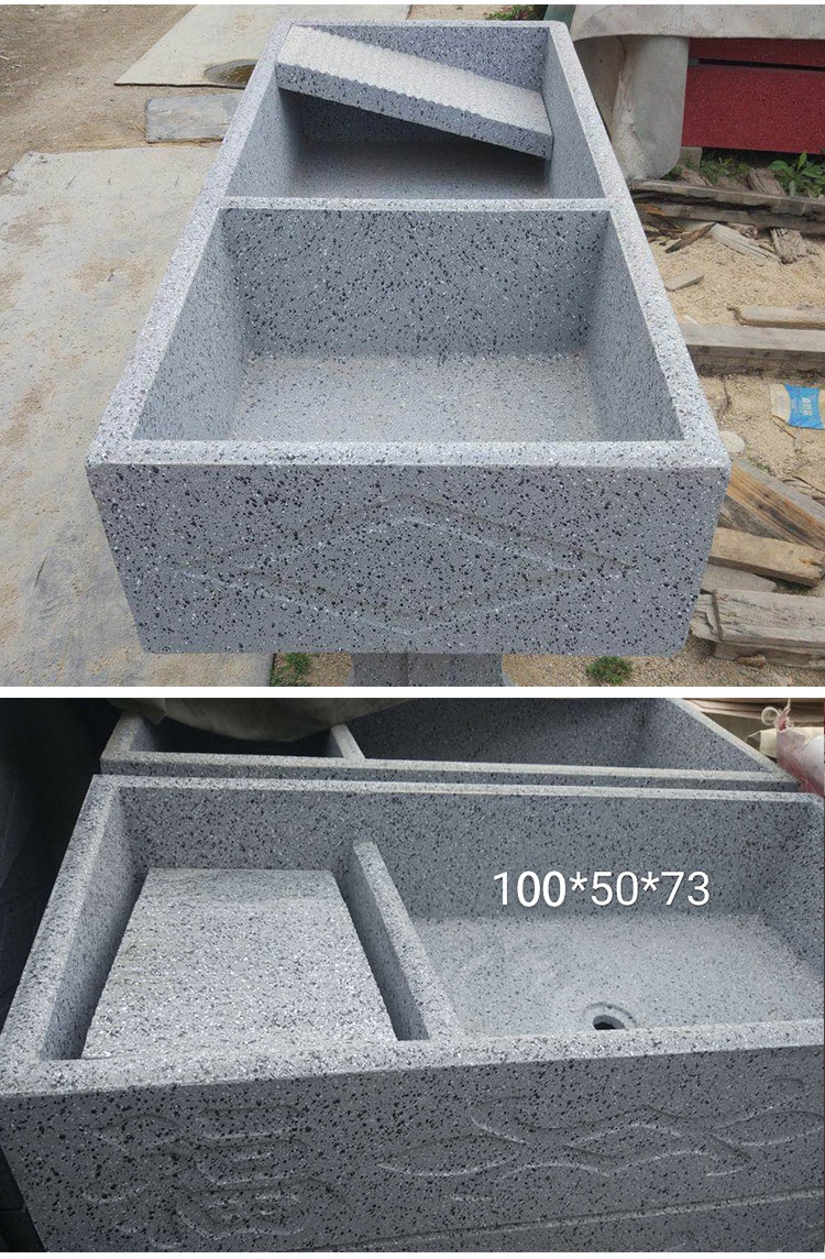 水泥洗衣池户外洗衣台盆带搓板一体式阳台家用组合仿大理石水磨石长