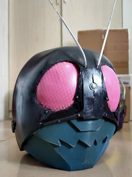 假面骑士1:1头盔 build时王01龙骑joker w 空我 打印eva皮套 金属蝗虫