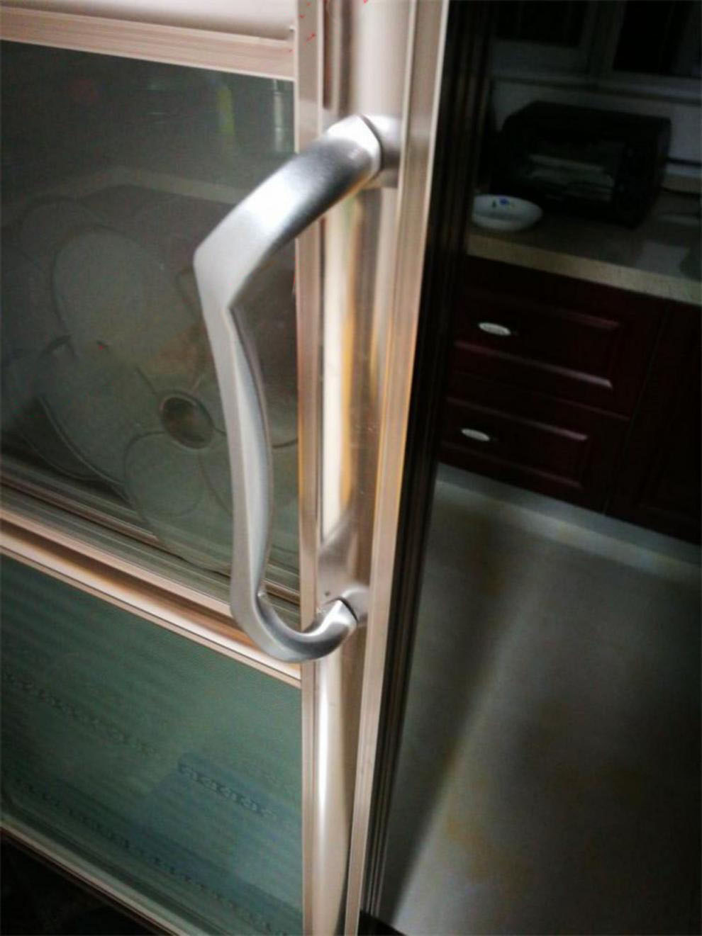 新款厨房重型推拉门拉手客厅阳台钛美铝合金移门把手实木趟门手把 青