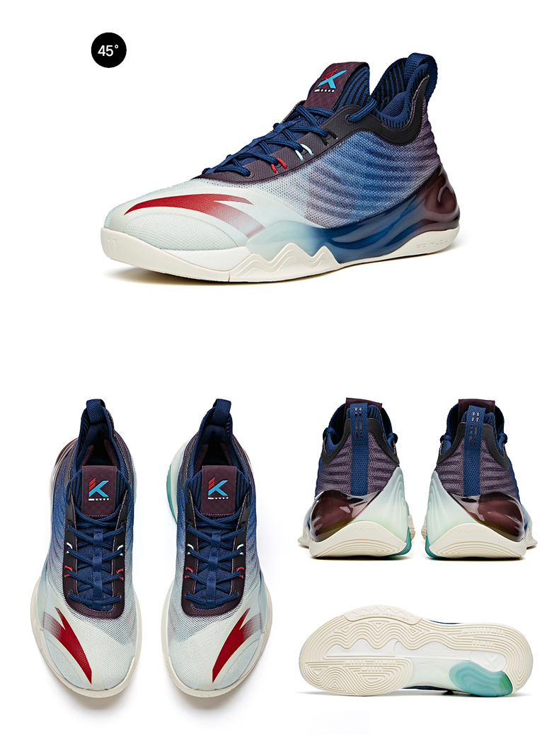 安踏篮球鞋汤普森kt6low泼墨男子2021夏季官方旗舰汤普森实战低帮透气