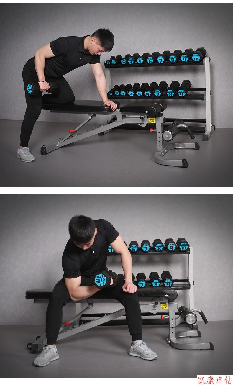 多功能商用家用小飞鸟哑铃凳举重床仰卧起坐板健身房器材可多角度调节