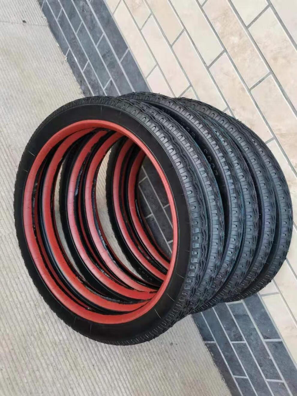 适用于手推车轮胎 工地手推车26x2 1/2轮胎板车灰斗车架子车力车翻斗