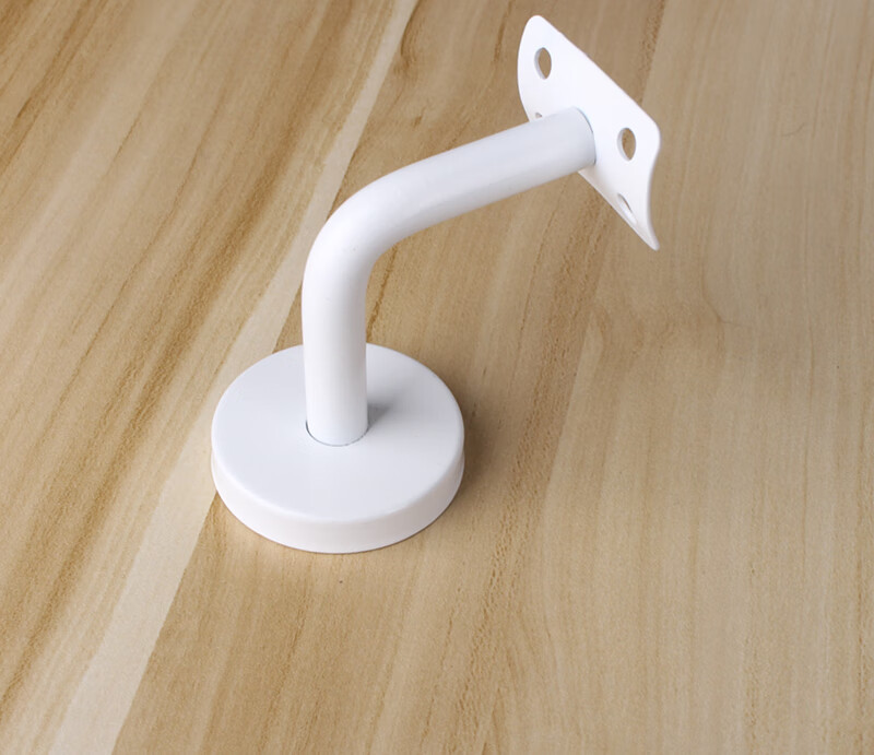 不锈钢实心扶手墙托实心七字弯墙托楼梯护栏支撑架白色配件6060弯片