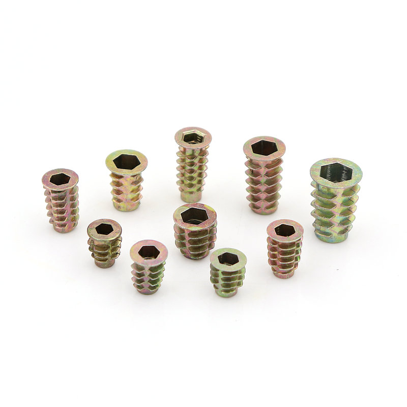 家具合金梯形螺母内外牙螺丝预埋连接件螺母内嵌螺丝固定螺母m818mm带