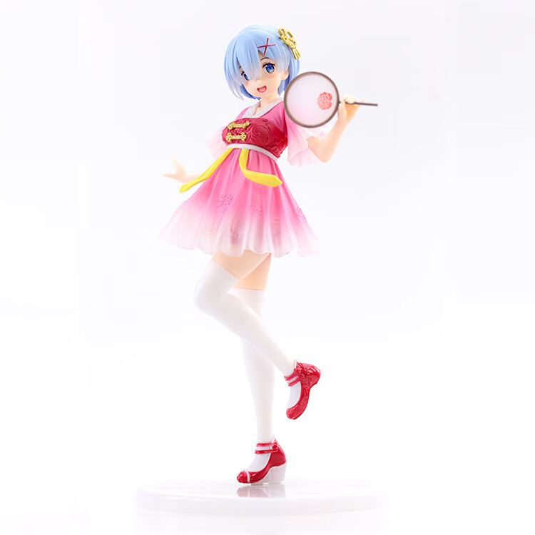 汉服蕾姆20cm三色动漫模型玩具美少女雕像人偶潮玩二次元手办摆件