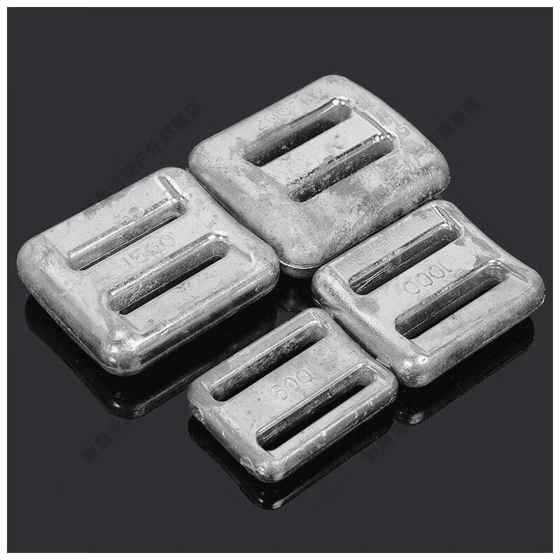 潜水铅块包塑配重铅腰带1-8斤铅包胶加重铅负重深潜腰铅 普通款2500克