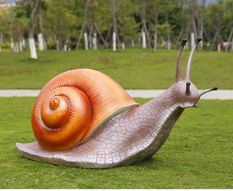 仿真蜗牛模型雕塑卡通装饰摆件公园景区草坪假景观户外玻璃钢摆设 深