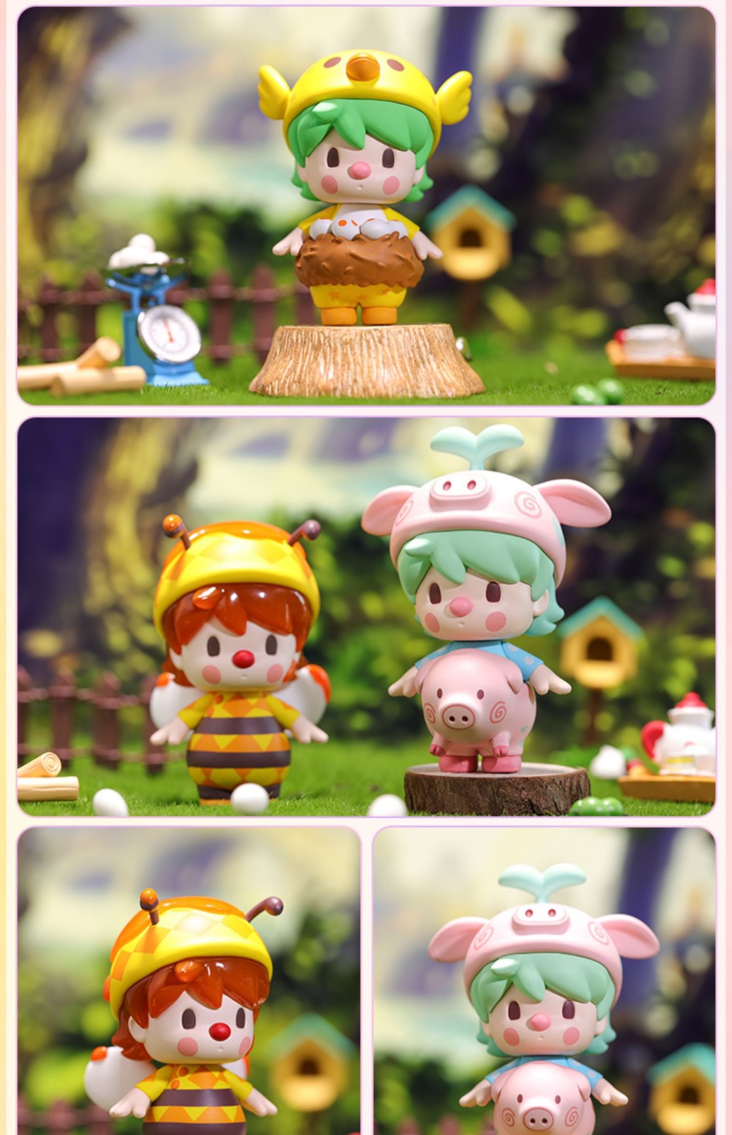 小甜豆动物宝宝系列盲盒公仔摆件玩具潮玩确认款pop·mart pop·mart