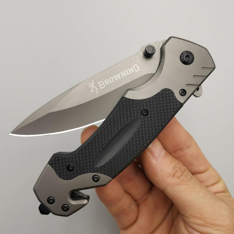 弹簧自动伸缩刀防身折叠户外多功能便携小迷你野外破窗器工具水果钓鱼