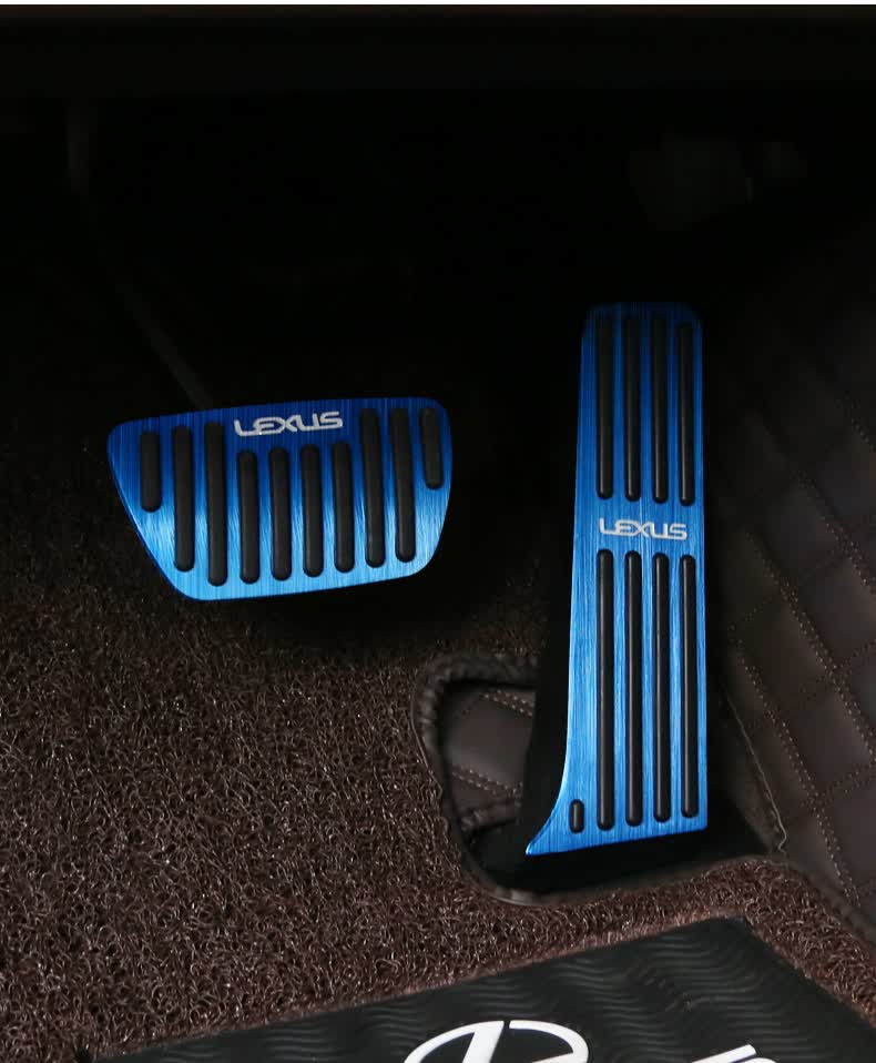 260 300h刹车脚踏板装饰车用品 雷克萨斯es油门踏板【蓝色】2件套