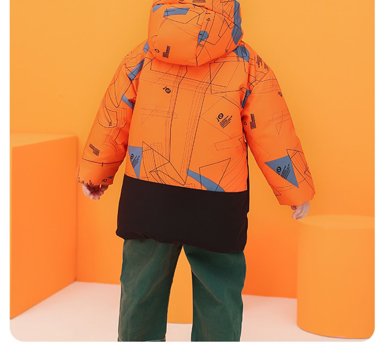 鸭鸭儿童羽绒服男童2022年新款宝宝中长款小童加厚保暖冬季外套ses