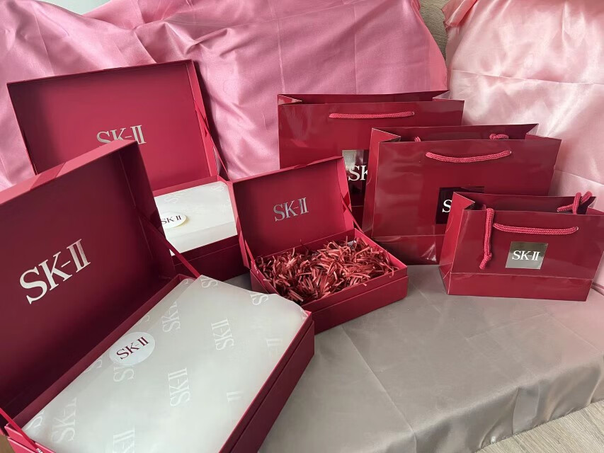 sk2礼盒空盒子国内skiisk-ii盒子sk2 礼盒包装盒空礼盒 小号礼袋