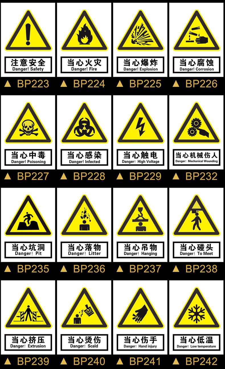 消防安全标识标牌生产车间禁止吸烟警示标语提示牌工地仓库重地严禁