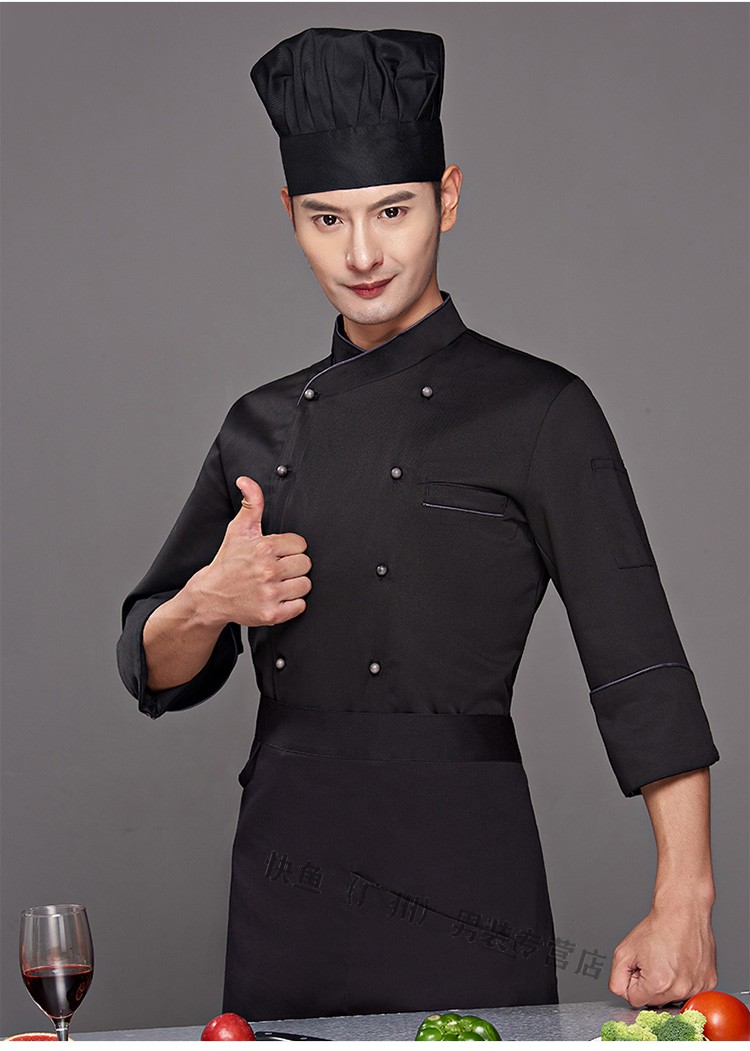 【大号】加肥加大码厨师服幼儿园食堂酒店后厨房纯白色防水工衣厨师服