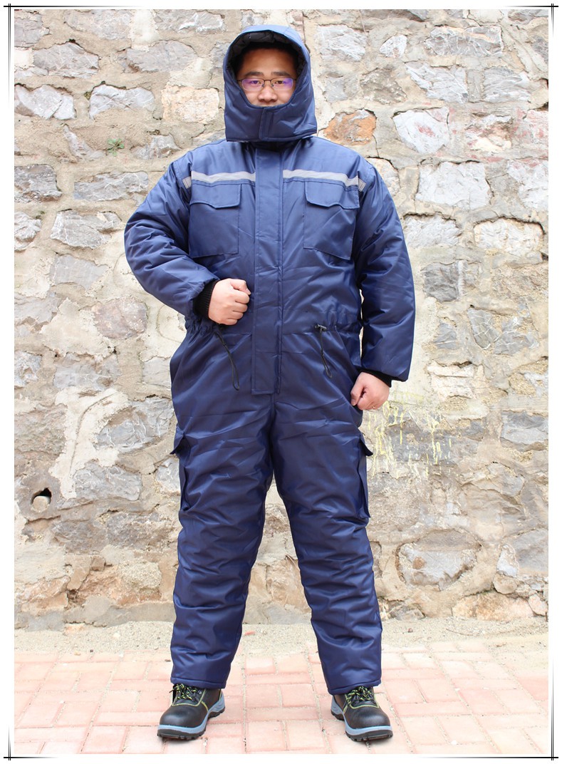 冷冻库工作服冷库冷冻连体服棉衣工装男冬季户外防寒保暖耐低温工作服
