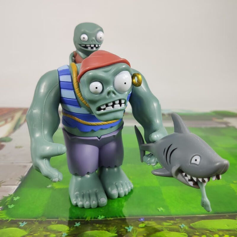 新款植物大战僵尸玩具海盗巨人僵尸可弹射僵尸博士僵王深海巨人2礼品