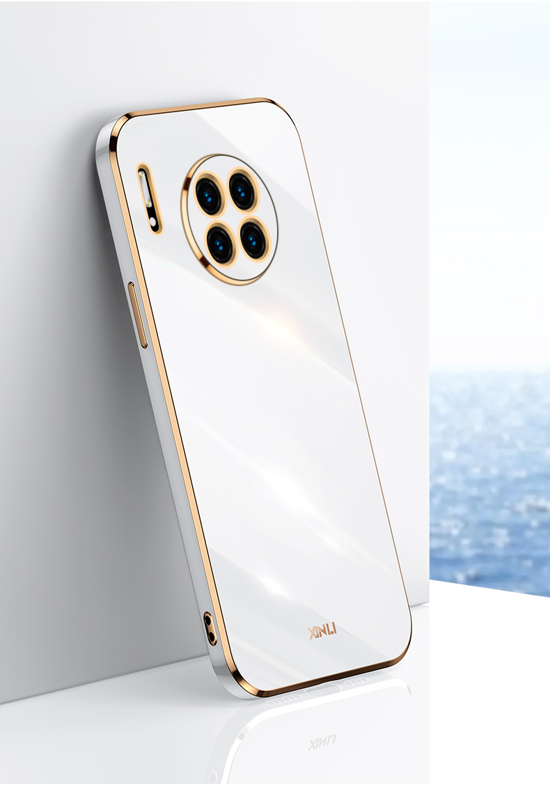 munu华为mate30手机壳mate30直边电镀硅胶保护套tasan00男女包镜头