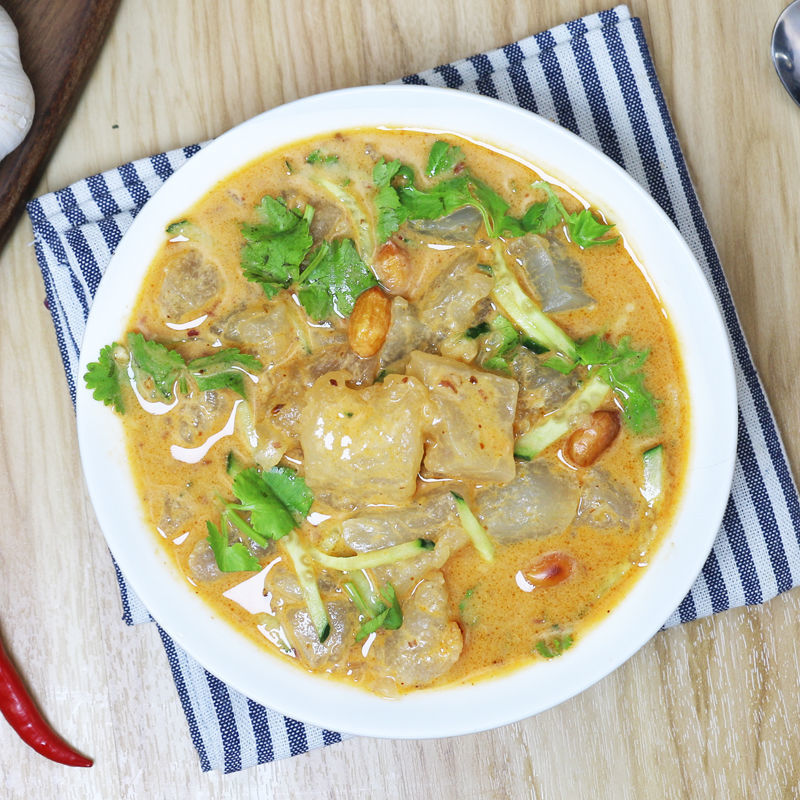 东北小吃 煎粉 吉林市特产小吃炒粉 焖子生粉块 diy煎粉3袋(有料包)