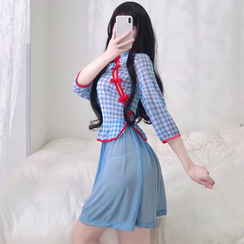 情趣内衣jk套装sm丁字裤古典民袍撕扯床上纯欲睡衣女性感插入式紧身