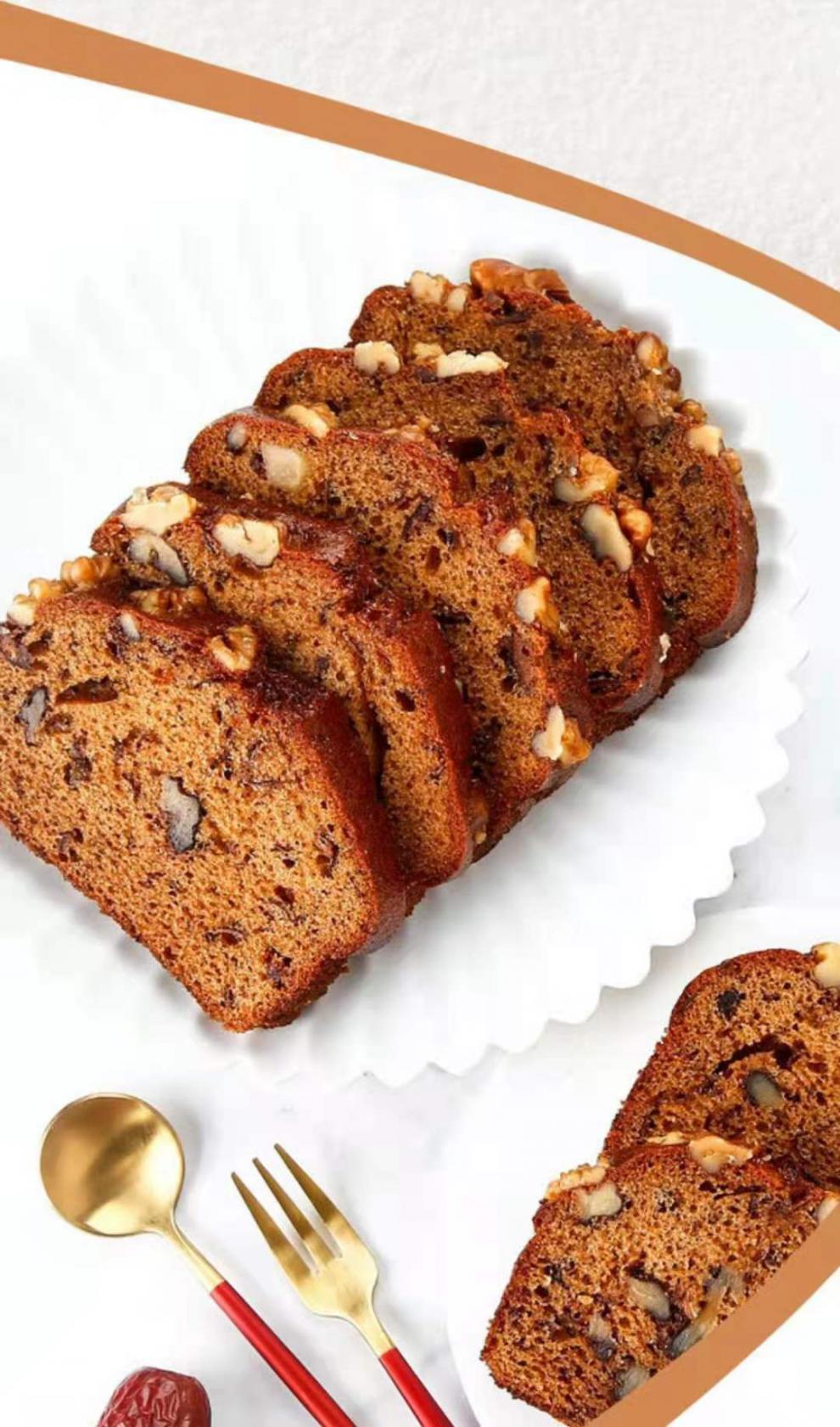 枣糕 山姆超市枣泥核桃糕 520g 网红食品蛋糕 营养枣糕面包 宓蝶 全国