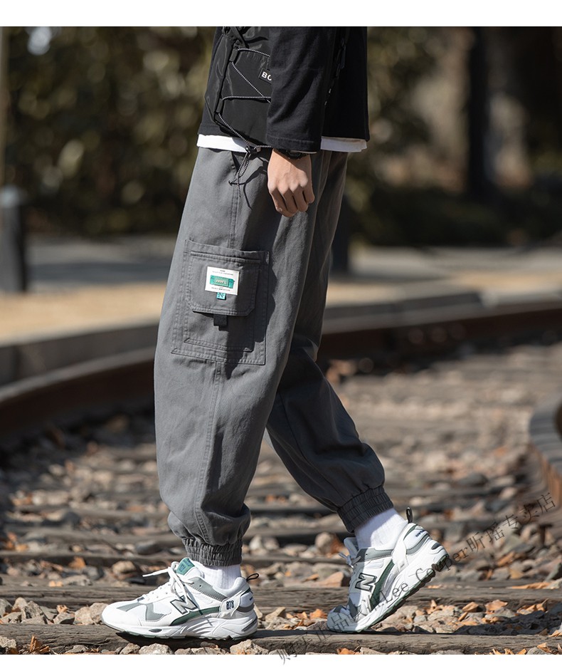 leecooper轻奢品牌新品日系多兜工装裤男春季潮牌痞帅加肥大码裤子