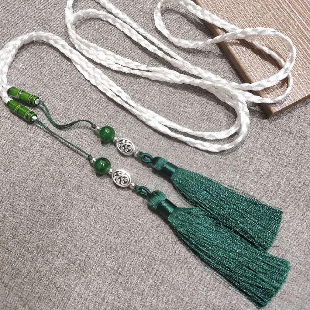 汉服腰带流苏挂饰汉服编织腰绳加长复古风腰饰服饰细腰