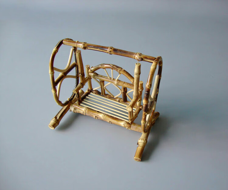 竹制品风车 农用工具模型/低碳环保风鼓机/风谷机工艺品 仿真摆件