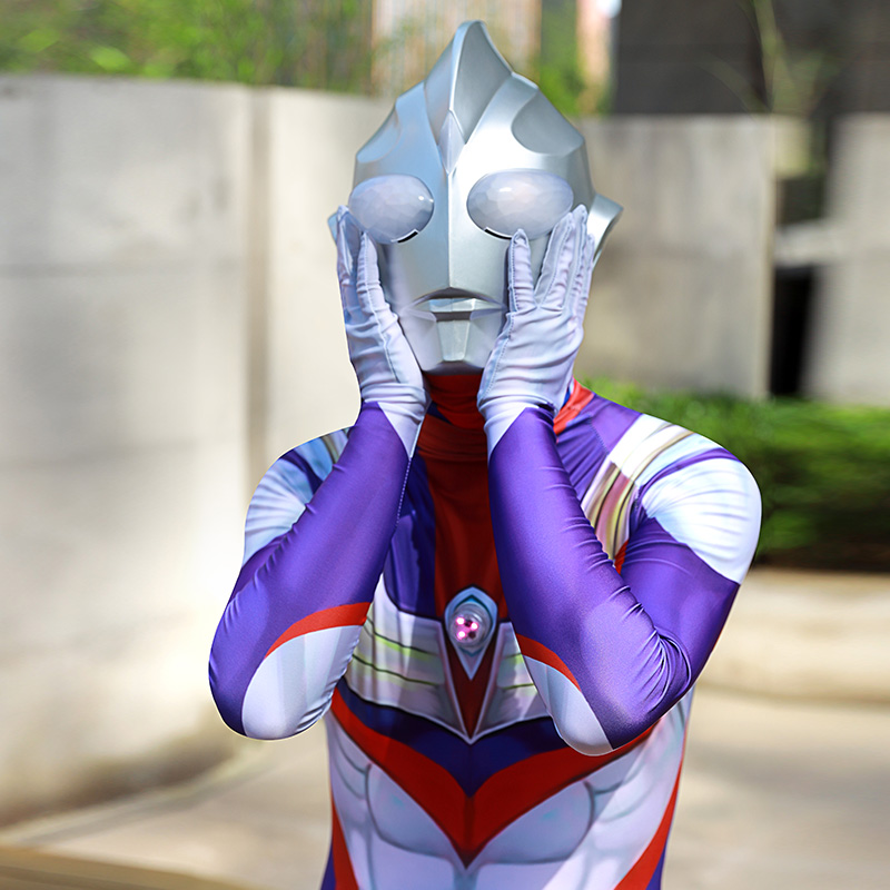 万代成人奥特曼衣服抖音网红迪迦奥特曼服装大人真人版奥特曼5d紧身衣