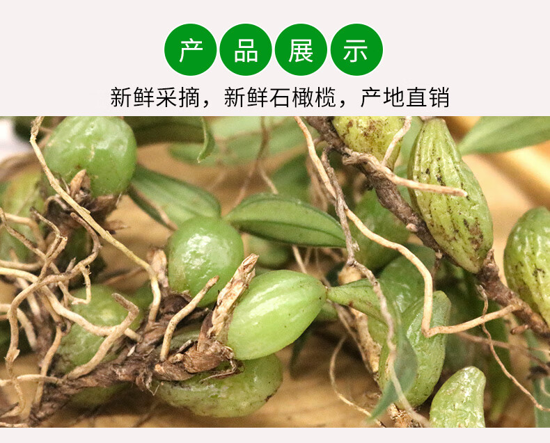 石橄榄新鲜 双叶中小号石仙桃果 炖汤煲汤材料 500g