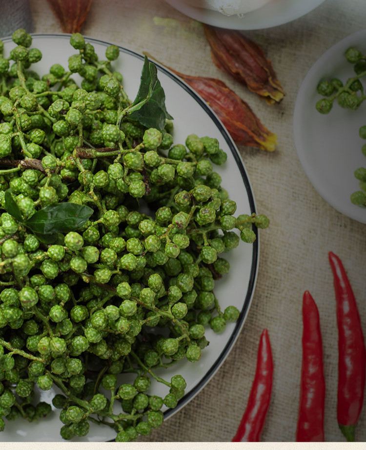 春光岛青藤椒新鲜青花椒重庆江津藤椒保鲜麻椒真空袋装350克