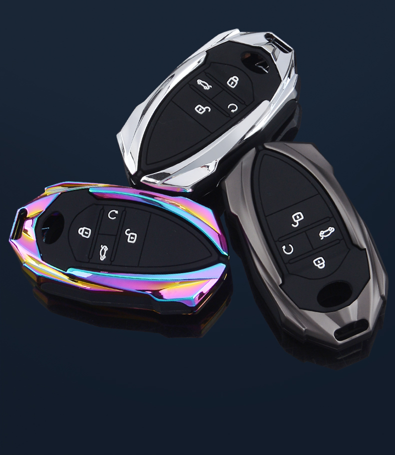 适用于适用广汽传祺影豹全新gs8钥匙套2021款传奇影豹j11j15 j16金属