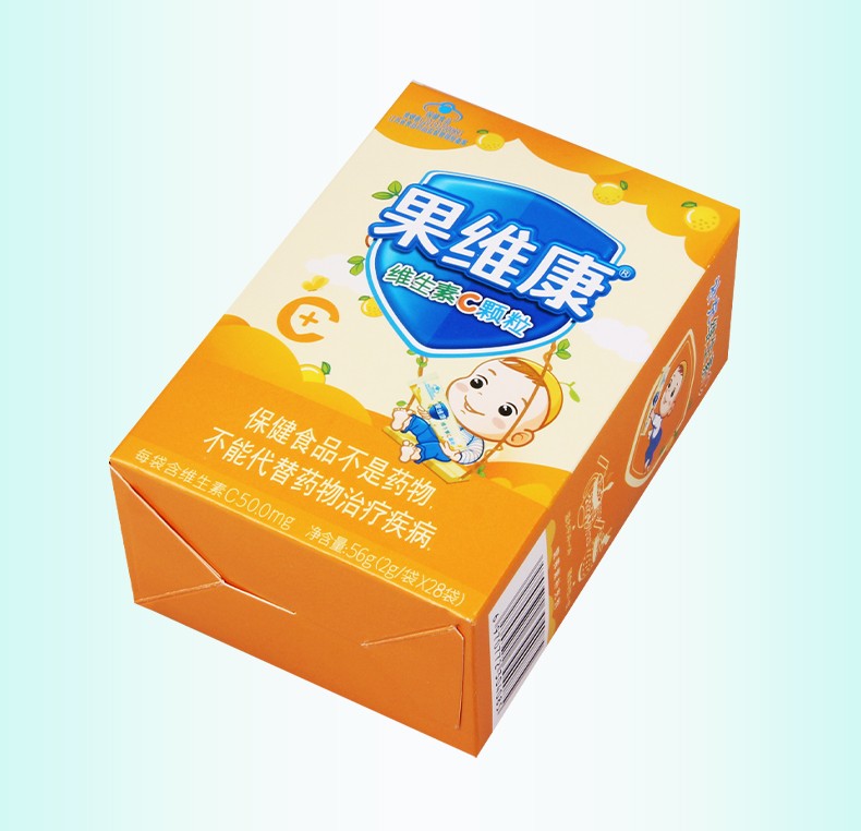 石药果维康维生素c婴幼儿颗粒橙味提高免疫力维生素c颗粒28袋2g1盒装