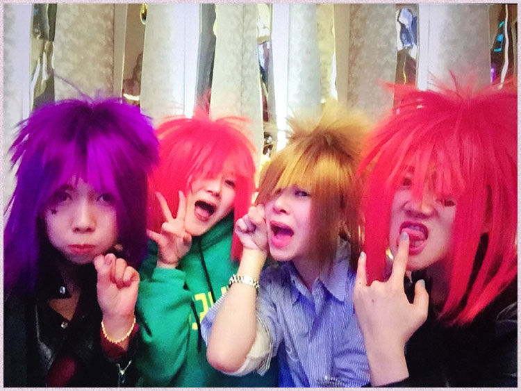 杀马特假发男葬爱家族假发非主流爆炸头女长直发cosplay网红表演 白色