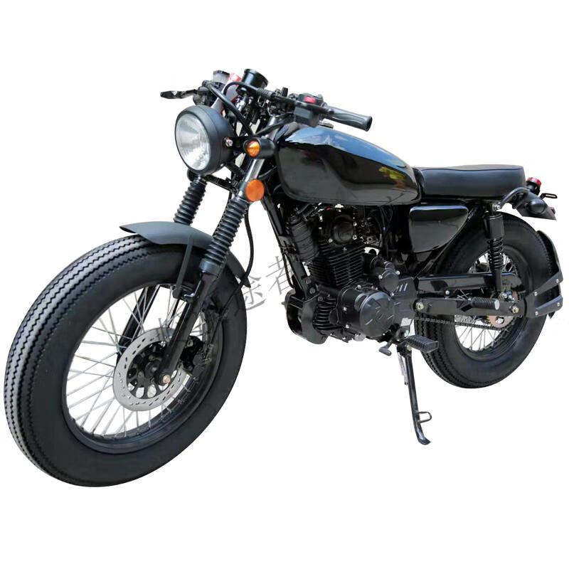 复古cg摩托车街车国四美式仿哈雷太子嘉陵70狒狒男女机车可上牌 黑色