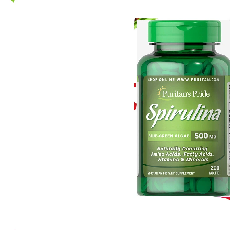 Imported spirulina tablet green algae tablet chlorella fucoidan spirulina  alkaline food