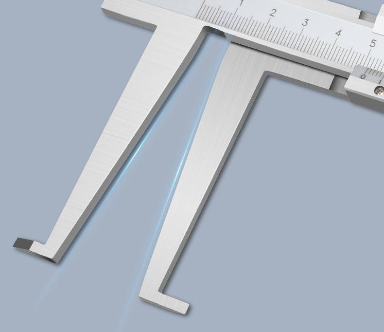 双内沟槽游标卡尺单爪双爪加长内沟槽卡尺长爪卡槽卡尺 115