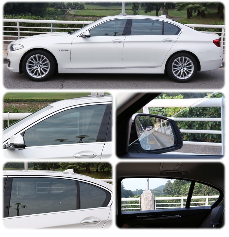 风玻璃膜车窗玻璃隐私防晒防爆膜前挡浅绿色低隐私隔热防爆不包安装