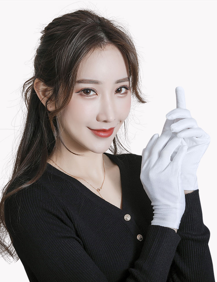 开车用夏季手套男白手套礼仪薄款文玩盘珠布工作男女干活劳保耐磨开车