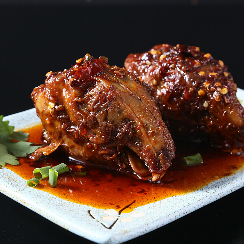 160g*2自贡冷吃兔头麻辣四川特产双流私房菜五香 麻辣兔头4个