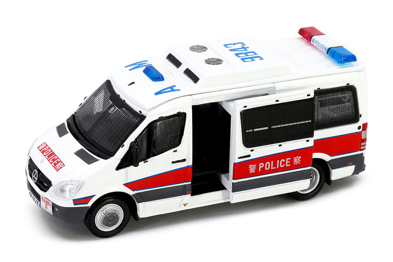 bgtqz合金车模玩具 奔驰丰田 普拉多帕杰罗 香港警车冲锋车 164# 奔驰