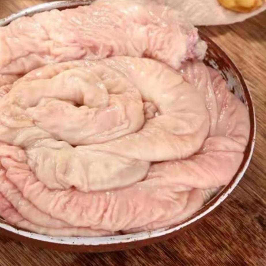 新鲜猪大肠黑猪大肠黑肠子肥肠大肠头整条肠子康如四云3斤猪大肠