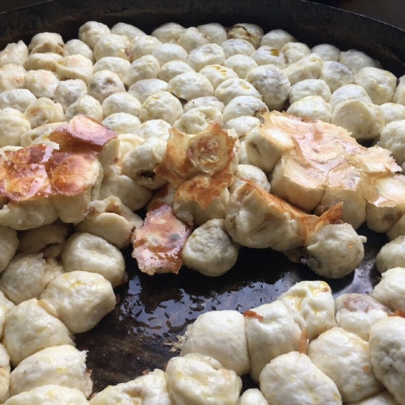 河南水煎包特产荤素馅包子速食肉馅商丘早餐街口包子生煎手工素馅10个